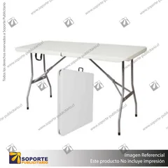 MESA PUBLICITARIA PLEGABLE TIPO MALETA 180*75*74 CMS