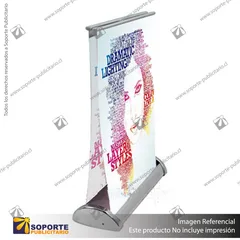 MINI PORTA PENDON ROLLER DOBLE GRAFICA A4 (21*29.7 CMS) (C50)