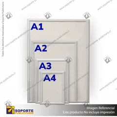 PORTA GRAFICA MARCO CLIP ALUMINIO FORMATO A3 (29.7*42 CMS) (C5)