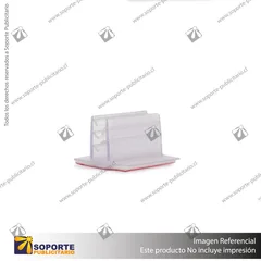 PORTA STOPPER CON ADHESIVO 25*10*25 MM ESPESOR GRAFICA 1-2 MM