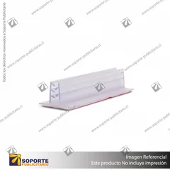 PORTA STOPPER CON ADHESIVO 75*14*25 MM ESPESOR GRAFICA 1-3 MM