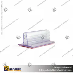 PORTA STOPPER CON ADHESIVO 75*30*42 MM ESPESOR GRAFICA 3-5 MM