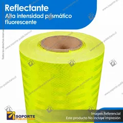 REFLECTANTE ALTA INTENSIDAD PRISMATICO SOPORTE PUBLICITARIO FLUORESCENTE YELLOW 5 ANOS - 61 CMS - RO