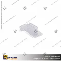 SOPORTE GRAFICA CLIP PARA GONDOLA 20*40 MM