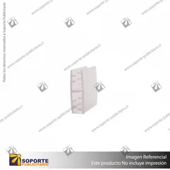 SOPORTE GRAFICA DOBLE STOPPER 25*22 MM ESPESOR GRAFICA 1-5 MM