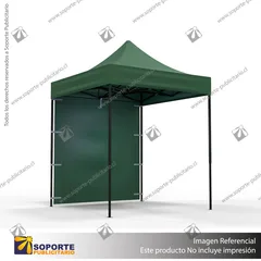 TOLDO PUBLICITARIO 2*2 MTS COLOR VERDE