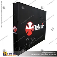 PANEL ARAÑA TEXTIL RECTO DOBLE GRAFICA 2 CUERPOS (150*230 CMS)