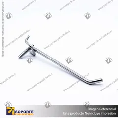 GANCHERA METALICA SIMPLE PANEL PERFORADO