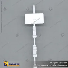 GANCHERA METALICA CON PORTAPRECIO
