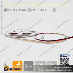 CINTA LED CORTE 1 LED 7W 24V 240L BLANCO NEUTRO (ROLLO 5 MTS)