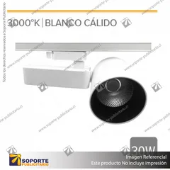 FOCO TRACK LIGHT HAMBURGO 30W BLANCO