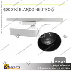 FOCO TRACK LIGHT HAMBURGO 30W BLANCO