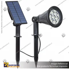 LAMPARA SOLAR S7 7W ESTACA SIMPLE CON PANEL INDEPENDIENTE BLANCO NEUTRO