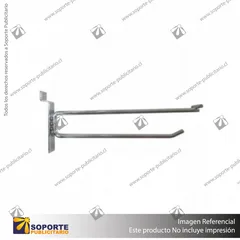GANCHERA DOBLE A PANEL RANURADO 20 CM