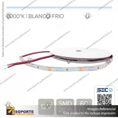 CINTA LED 4.8W 12V 60L FRIO (ROLLO 5 MTS)