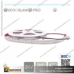 CINTA LED 22W 24V FRIO ALTO BRILLO (ROLLO 5 MTS)
