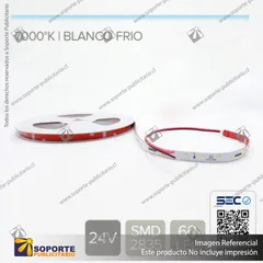 CINTA LED 14.4W 24V - BLANCO FRIO ROLLO 15 MTS