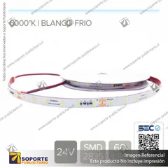 CINTA LED 13.2W 24V 60L FRIO (ROLLO 5 MTS)