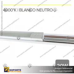 MG27 LUCERNA - LAMPARA LINEAL CUERPO BLANCO 20W 650MM NEUTRO 4000K 48V 150O