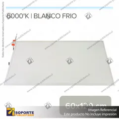 PANEL LED RECTANGULAR 60X120 CM 6000K