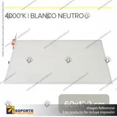 PANEL LED RECTANGULAR 60X120 CM 4000K