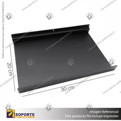 BANDEJA METALICA A PANEL RANURADO 30X20 CM