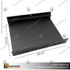 BANDEJA METALICA A PANEL RANURADO 15X20 CM