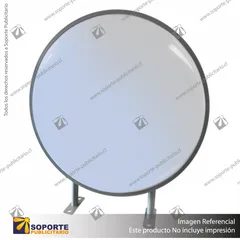 BANDEROLA ACRILICO REDONDA DIAMETRO 60CM (CURVA)