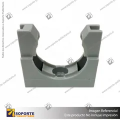 ABRAZADERA PARA TUBO GRIS 21 MM