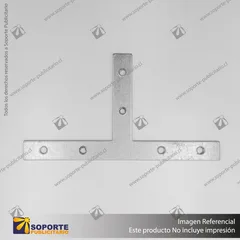 CONECTOR DE ALUMINIO PARA PERFILES ALP T CON TORNILLOS