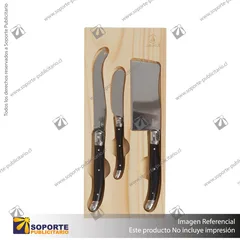 SET DE QUESO X3 LAGUIOLE/NEGRO/NEGRO