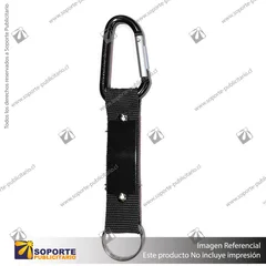 LLAVERO CARABINER/NEGRO/NEGRO