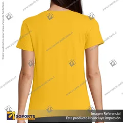 POLERA PIONEER MUJER/M/AMARILLO