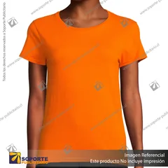 POLERA PIONEER MUJER/M/NARANJO