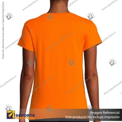 POLERA PIONEER MUJER/L/NARANJO
