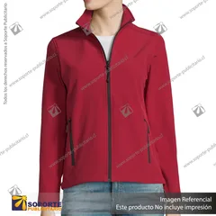 CHAQUETA SOFTSHELL RACE MUJER/XL/ROJO
