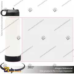 BOTELLA HYDRAGO 1000 ML/BLANCO/NEGRO