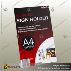 SLOPING SIGN HOLDERS - TABLETOP