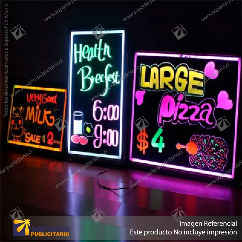 CAJA DE LUZ PIZARRA LED 60*80 CMS