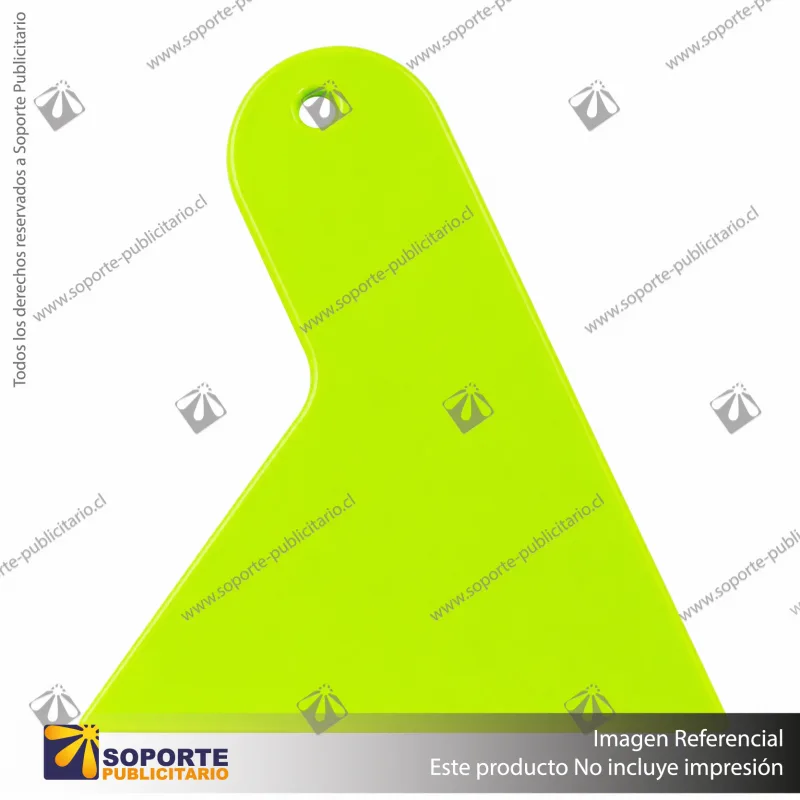 ESPATULA PLASTICA TRIANGULAR AMARILLA 9.5CM X 11.5CM - DEFAULT TITLE