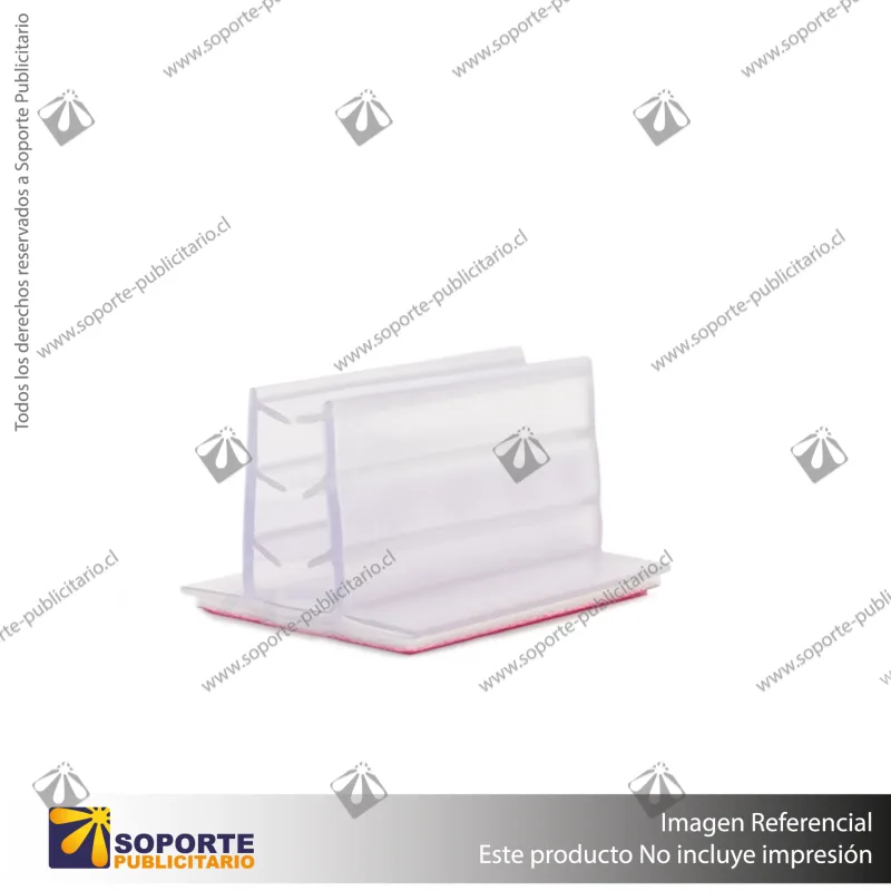 PORTA STOPPER CON ADHESIVO 35*18*25 MM ESPESOR GRAFICA 3-5 MM