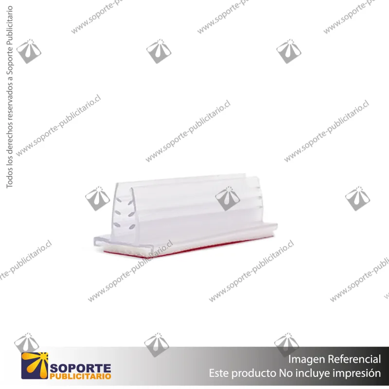 PORTA STOPPER CON ADHESIVO 75*20*25 MM ESPESOR GRAFICA 3-5 MM