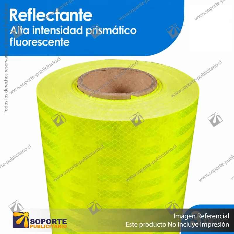 REFLECTANTE ALTA INTENSIDAD PRISMATICO SOPORTE PUBLICITARIO FLUORESCENTE YELLOW 3 ANOS - DEFAULT TITLE
