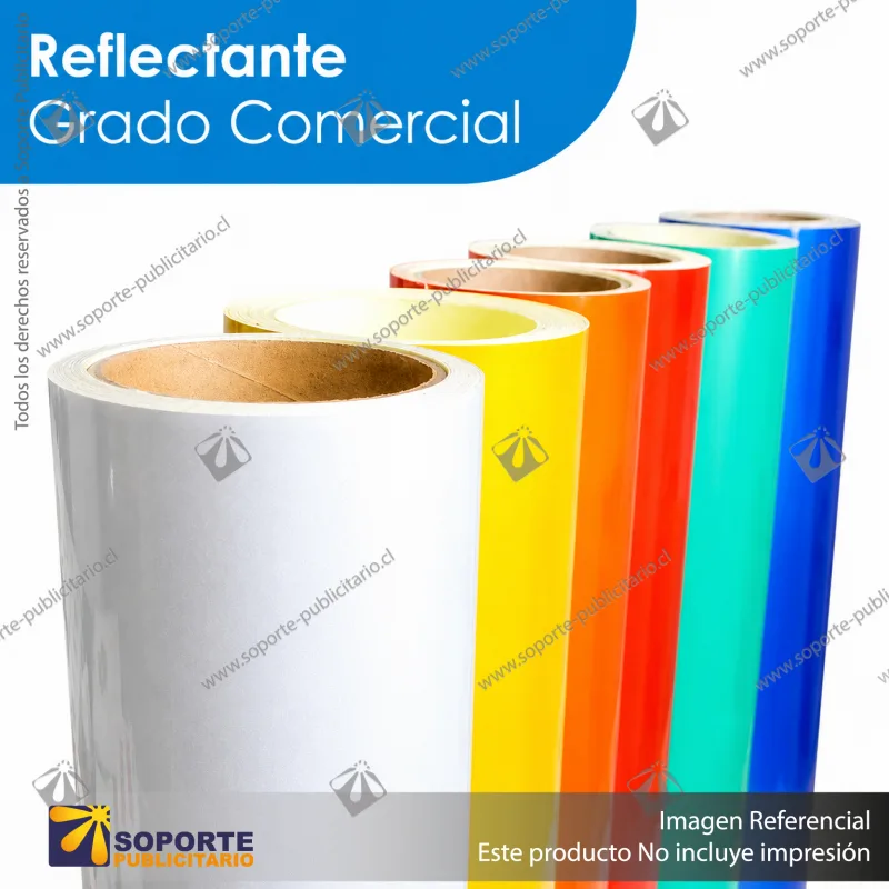 REFLECTANTE GRADO COMERCIAL SOPORTE PUBLICITARIO - AZUL REFLECTANTE - 62 CMS - ROLLO DE 45.7 MTS