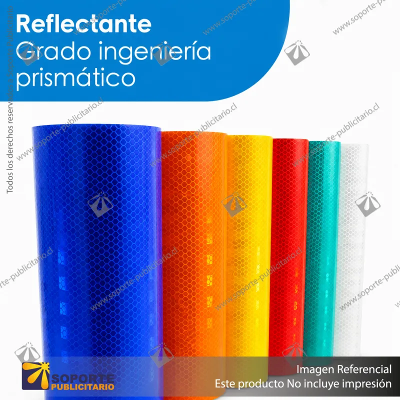 REFLECTANTE GRADO INGENIERIA PRISMATICO SOPORTE PUBLICITARIO - CAFE REFLECTANTE - 122 CMS - ROLLO DE 45.7 MTS