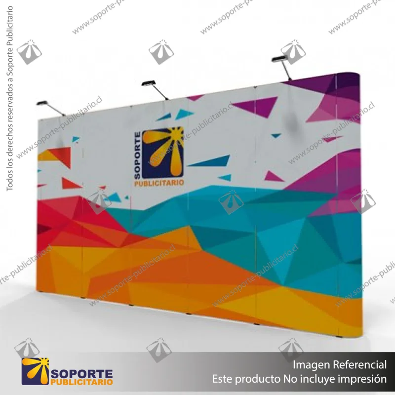 PANEL ARA�A PAI RECTO DOBLE GRAFICA 5 CUERPOS (375*230 CMS)