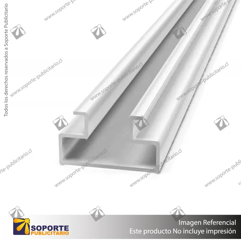 RIEL ALUMINIO PANEL RANURADO 1200MM