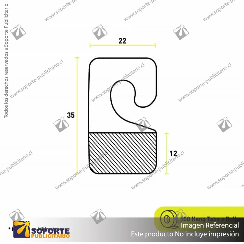 HANG TABS GANCHO STRONG PREPICADO 6266