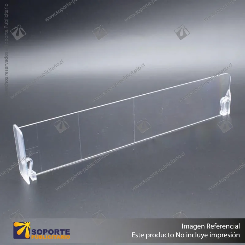 SEPARADOR ACRILICO TIPO T 60