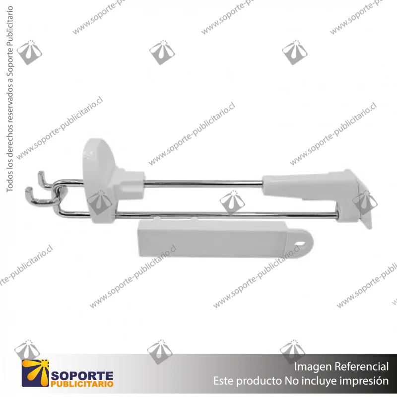 GANCHERA SISTEMA SEGURIDAD A PANEL RANURADO 25CM